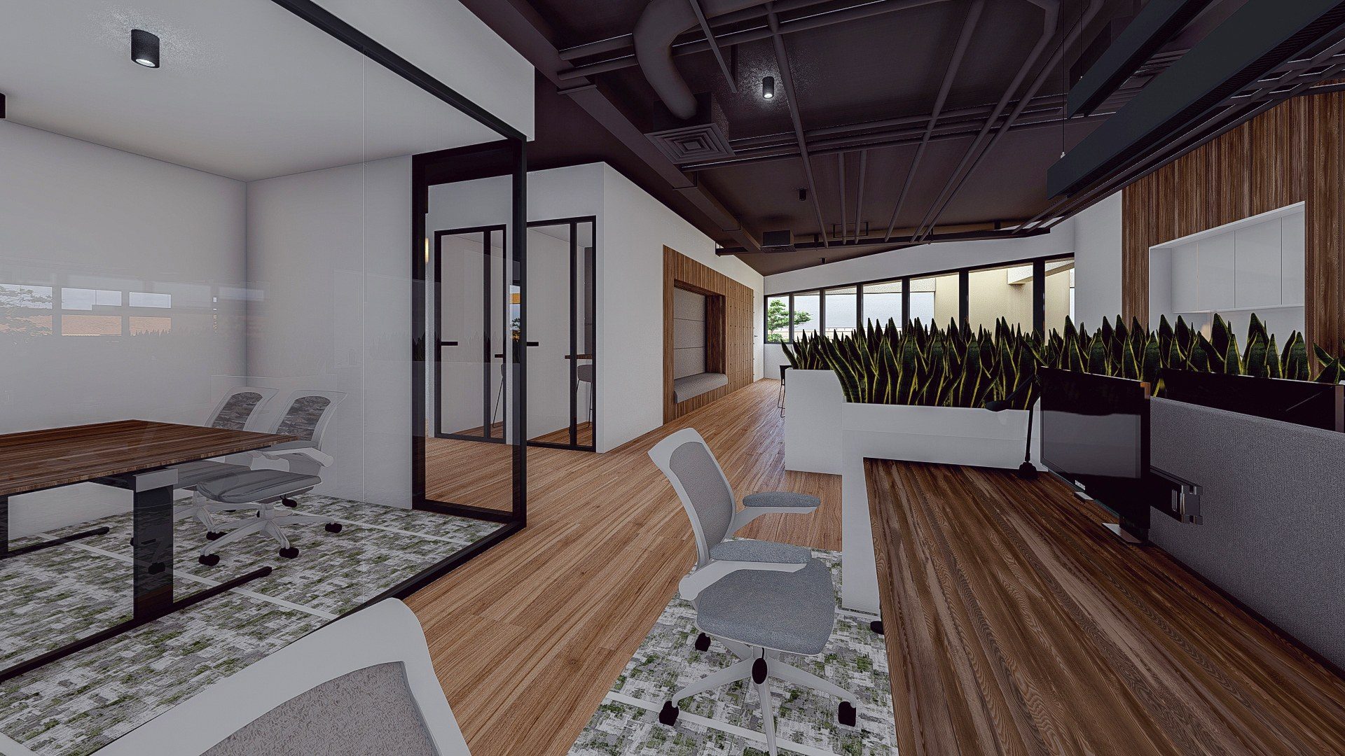 Diseño de interiores Oficinas Zona 9 — SCALA:MINIMA